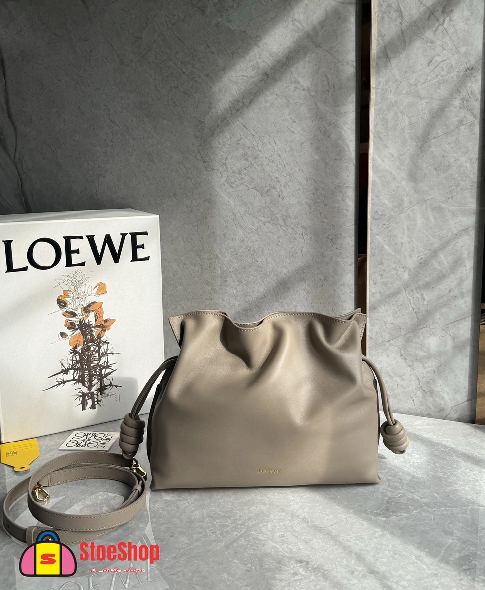Loewe-羅意威 Flamenco 系列中號肩背手拿包 沙色 納帕牛皮革 2 Loewe-羅意威 Flamenco 系列中號肩背手拿包 沙色 納帕牛皮革