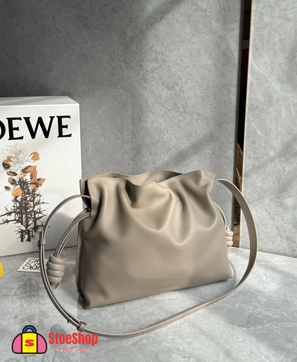 Loewe-羅意威 Flamenco 系列中號肩背手拿包 沙色 納帕牛皮革 4 Loewe-羅意威 Flamenco 系列中號肩背手拿包 沙色 納帕牛皮革