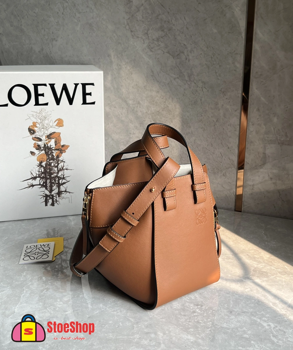 Loewe-羅意威 棕褐色經典牛皮革 Hammock Compact 斜挎包 10 Loewe-羅意威 棕褐色經典牛皮革 Hammock Compact 斜挎包