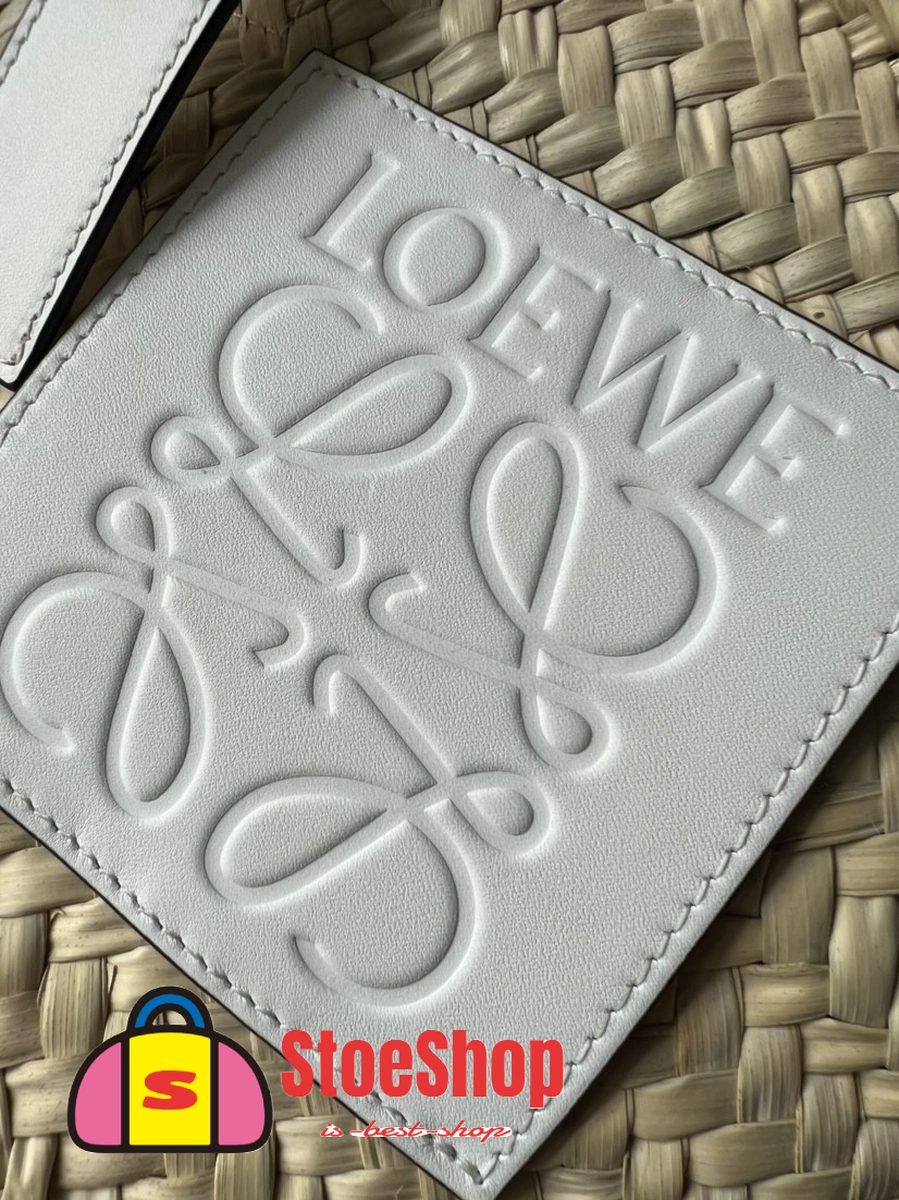 Loewe-羅意威 Basket 系列 自然色 / 白色中號棕櫚葉與牛皮革編織袋 4 Loewe-羅意威 Basket 系列 自然色 / 白色中號棕櫚葉與牛皮革編織袋