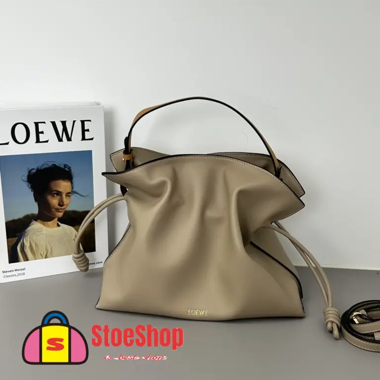 Loewe-羅意威 Flamenco 系列 粘土綠迷你納帕牛皮革斜挎包