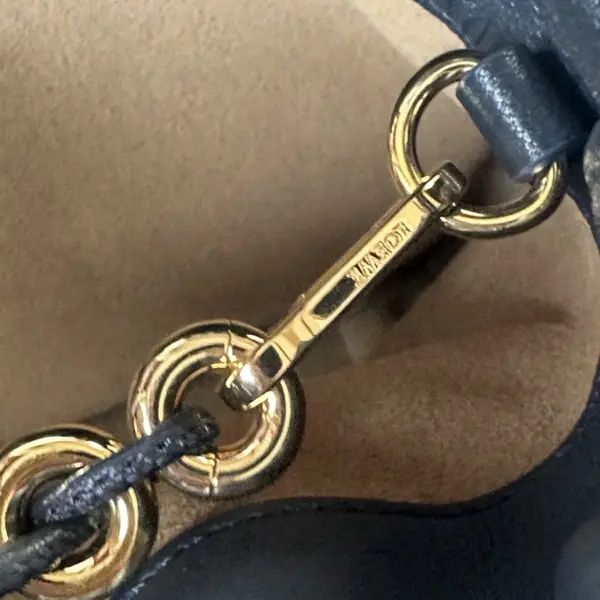 Loewe-羅意威 Flamenco 系列 中號黑色羊皮革肩背手袋 柔軟納帕材質