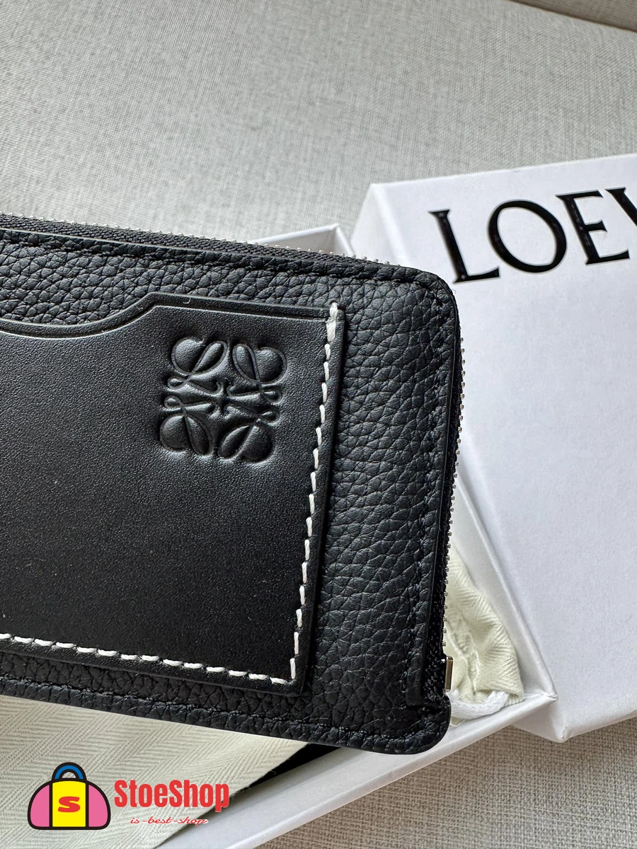 Loewe-羅意威 黑色柔軟粒面牛皮革 Anagram 壓紋硬幣卡包 5 Loewe-羅意威 黑色柔軟粒面牛皮革 Anagram 壓紋硬幣卡包