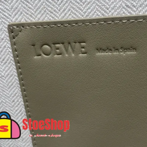 Loewe-羅意威 亞麻原色小號提花帆布 Font Tote 購物袋