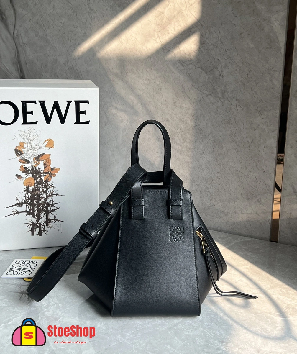 Loewe-羅意威 黑色小號經典牛皮革 Hammock 斜挎包 4 Loewe-羅意威 黑色小號經典牛皮革 Hammock 斜挎包