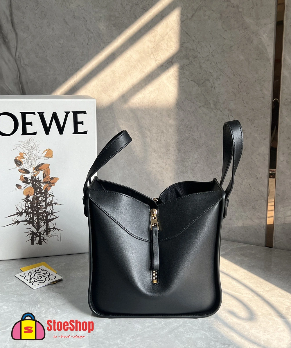 Loewe-羅意威 黑色小號經典牛皮革 Hammock 斜挎包 5 Loewe-羅意威 黑色小號經典牛皮革 Hammock 斜挎包