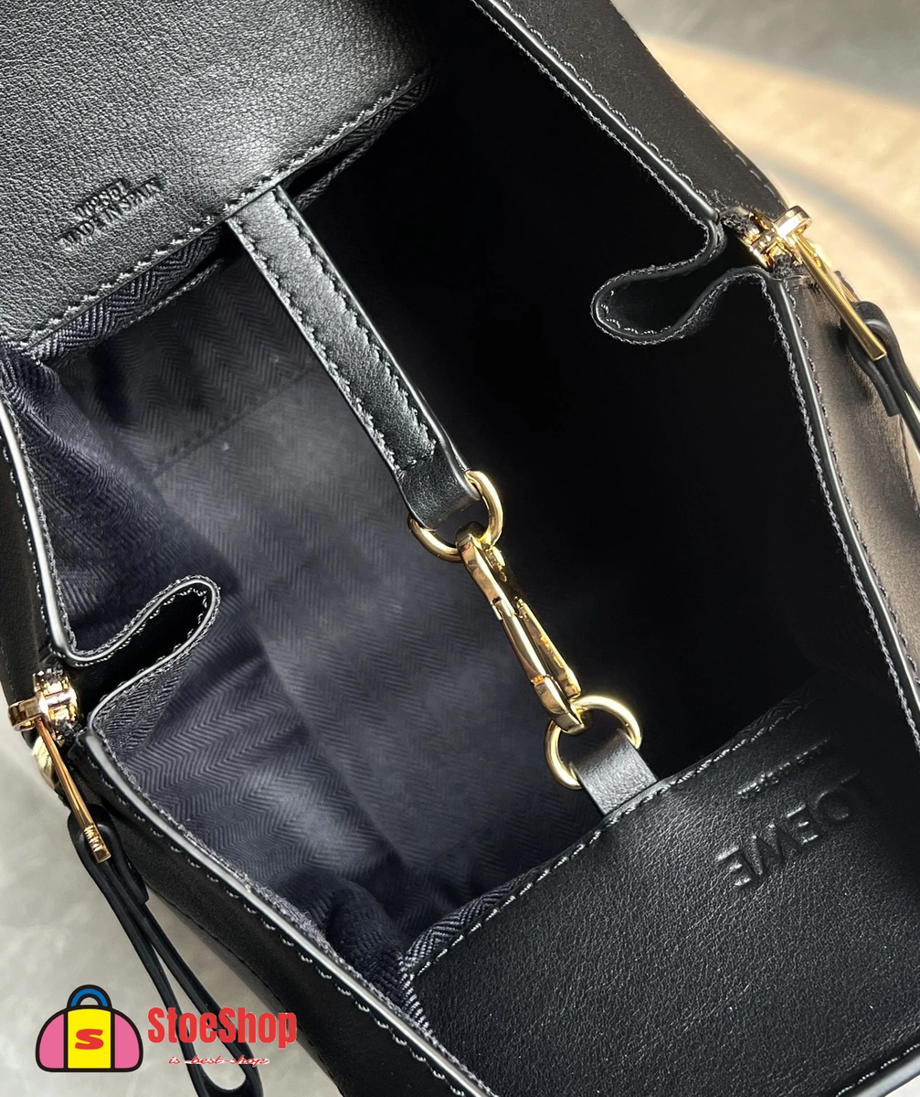 Loewe-羅意威 黑色小號經典牛皮革 Hammock 斜挎包 6 Loewe-羅意威 黑色小號經典牛皮革 Hammock 斜挎包