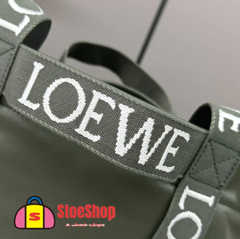Loewe-羅意威 寶瓶綠紙紋牛皮革 Fold Shopper 購物袋 15 Loewe-羅意威 寶瓶綠紙紋牛皮革 Fold Shopper 購物袋