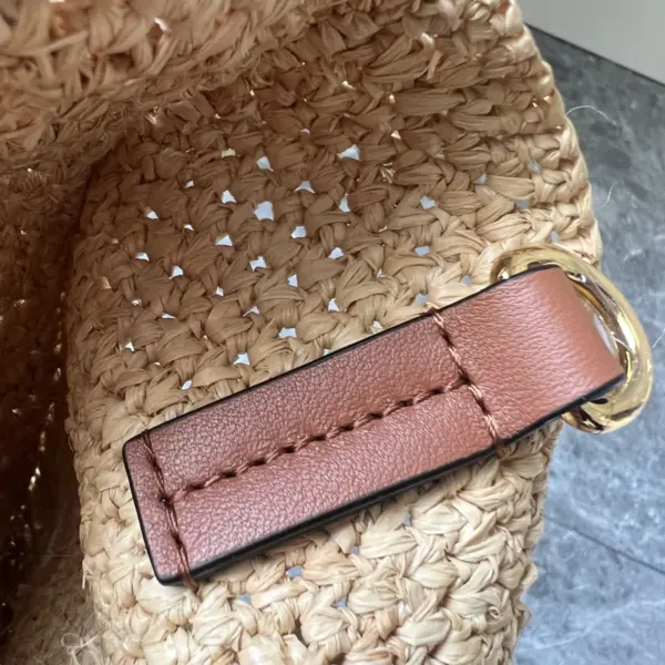 Loewe-羅意威 自然色小號酒椰纖維 Font Tote 斜挎包