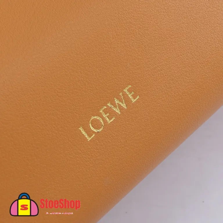 Loewe-羅意威 暖沙黃色大號納帕牛皮革 Flamenco 肩背包