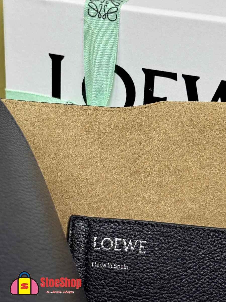 Loewe-羅意威 Pebble Bucket 系列 黑色迷你柔軟粒面牛皮革斜挎水桶手袋 10 Loewe-羅意威 Pebble Bucket 系列 黑色迷你柔軟粒面牛皮革斜挎水桶手袋