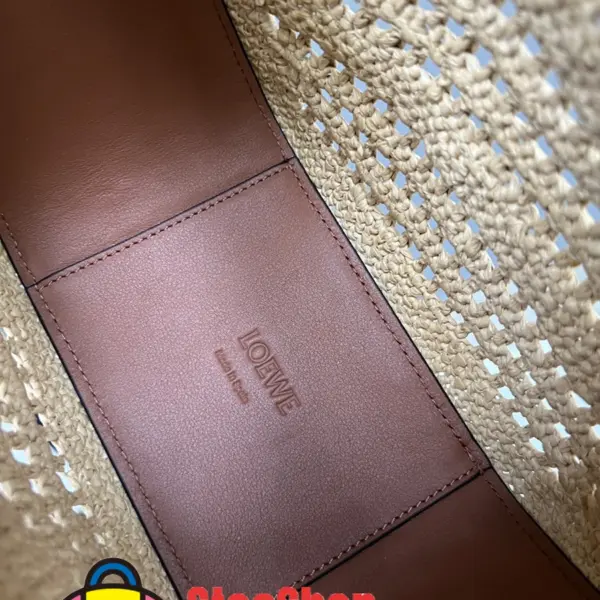 Loewe-羅意威 迷你棕褐色 / 自然沙拉菲草牛皮革 Hammock Hobo 肩背包 18 Loewe-羅意威 迷你棕褐色 / 自然沙拉菲草牛皮革 Hammock Hobo 肩背包