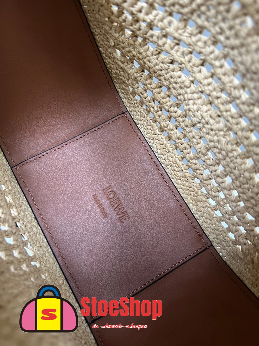 Loewe-羅意威 迷你棕褐色 / 自然沙拉菲草牛皮革 Hammock Hobo 肩背包 9 Loewe-羅意威 迷你棕褐色 / 自然沙拉菲草牛皮革 Hammock Hobo 肩背包