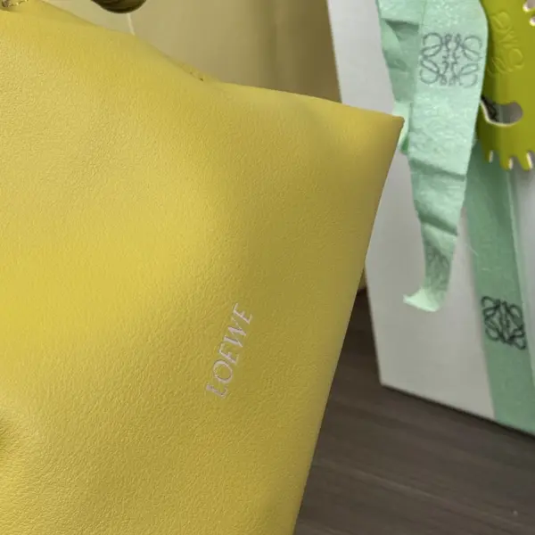 Loewe-羅意威 Flamenco 系列 薑黃色迷你納帕牛皮革肩背包