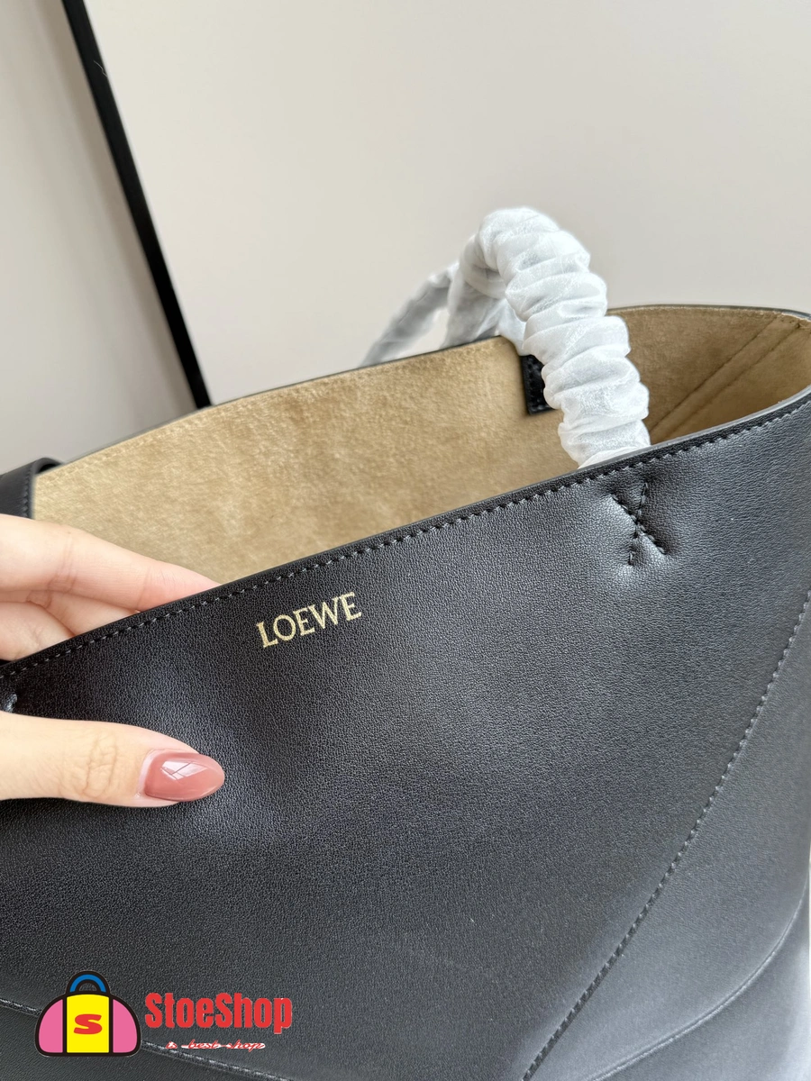 Loewe-羅意威 Puzzle Fold 系列 黑色迷你亮面牛皮革斜挎包 7 Loewe-羅意威 Puzzle Fold 系列 黑色迷你亮面牛皮革斜挎包