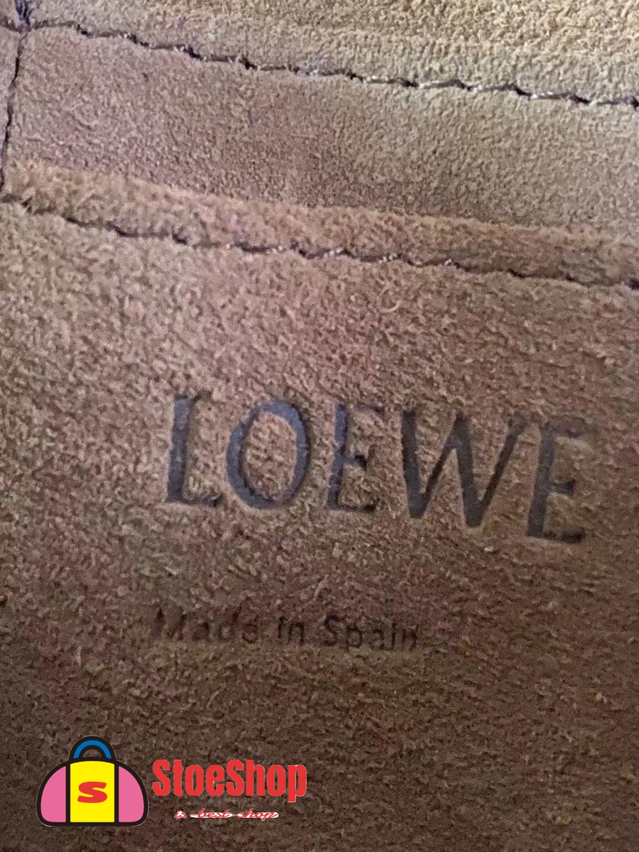 Loewe-羅意威 黑色迷你柔軟牛皮革提花 Gate Dual 斜挎包 9 Loewe-羅意威 黑色迷你柔軟牛皮革提花 Gate Dual 斜挎包
