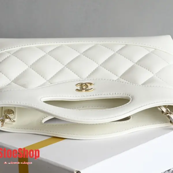 高仿香奈兒/Chanel 25P Nano白色菱格紋鏈條包 13 高仿香奈兒/Chanel 25P Nano白色菱格紋鏈條包