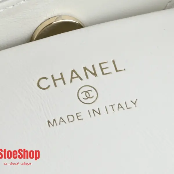 高仿香奈兒/Chanel 25P Nano白色菱格紋鏈條包 16 高仿香奈兒/Chanel 25P Nano白色菱格紋鏈條包