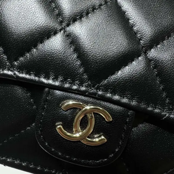 高仿香奈兒/Chanel 經典經典 Mini Classic Flap 黑色迷你鏈條包