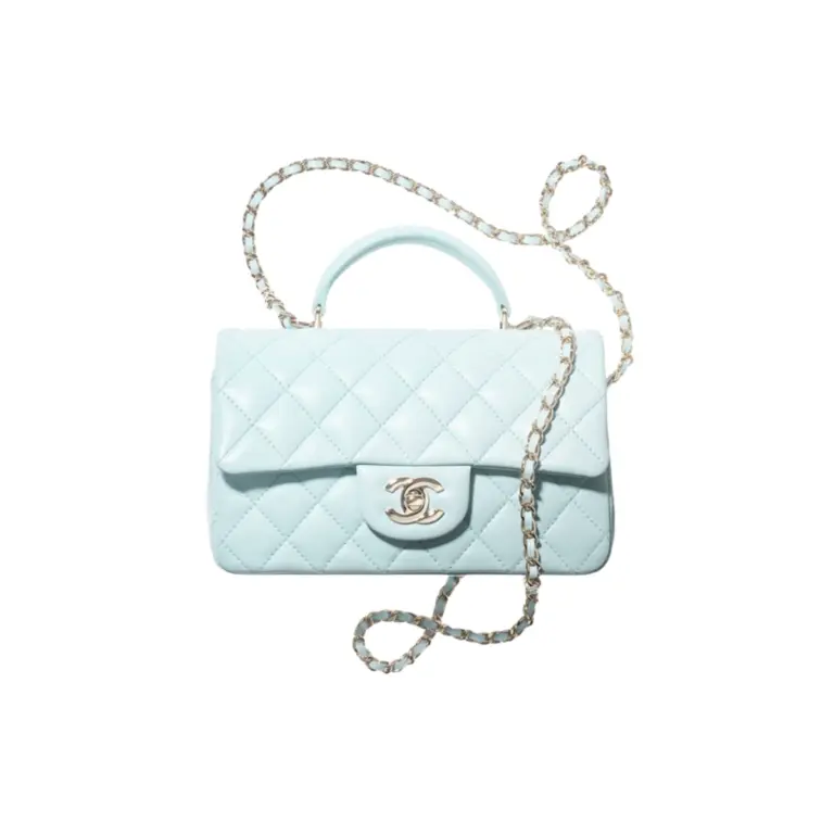 高仿香奈兒/Chanel Premiere 淺藍色Première手袋