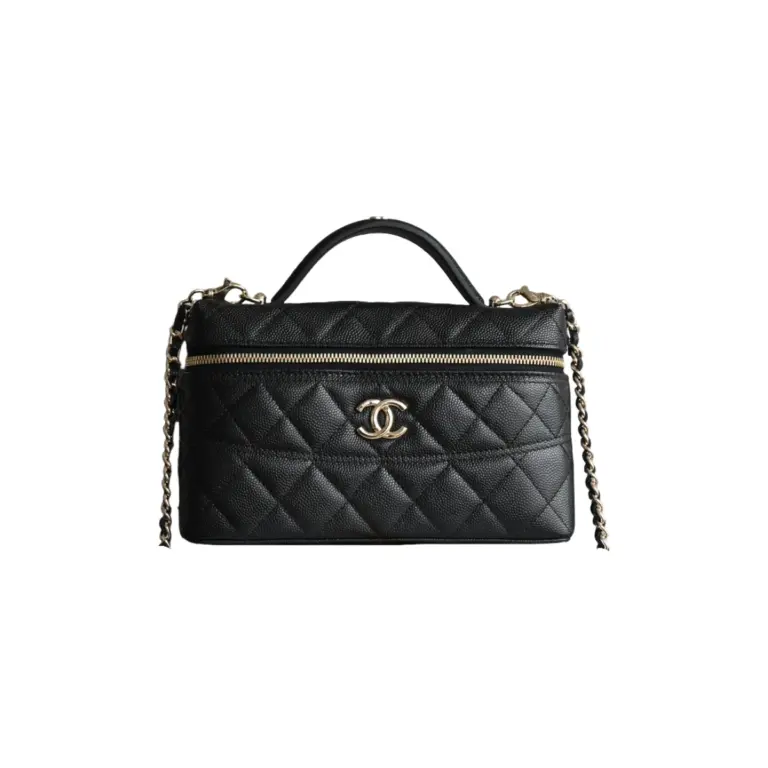 高仿香奈兒/Chanel Vanity Case化妝箱包 黑色