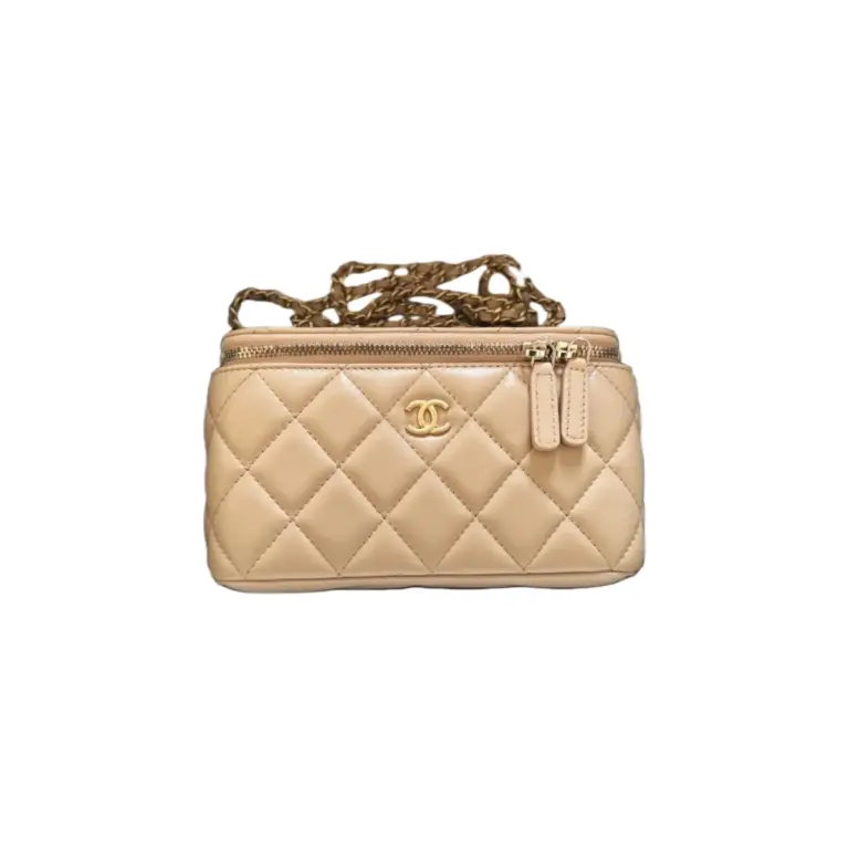 高仿香奈兒/Chanel Camera Case 經典相機包 米色
