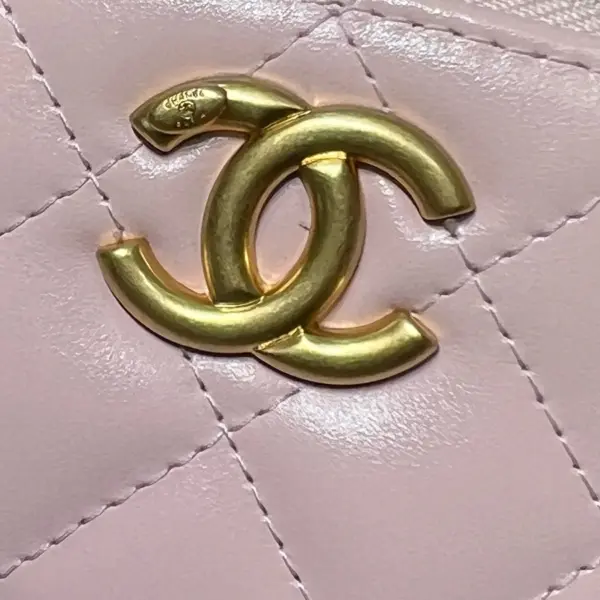高仿香奈兒/Chanel Vanity Case 迷你菱格紋鏈條化妝包