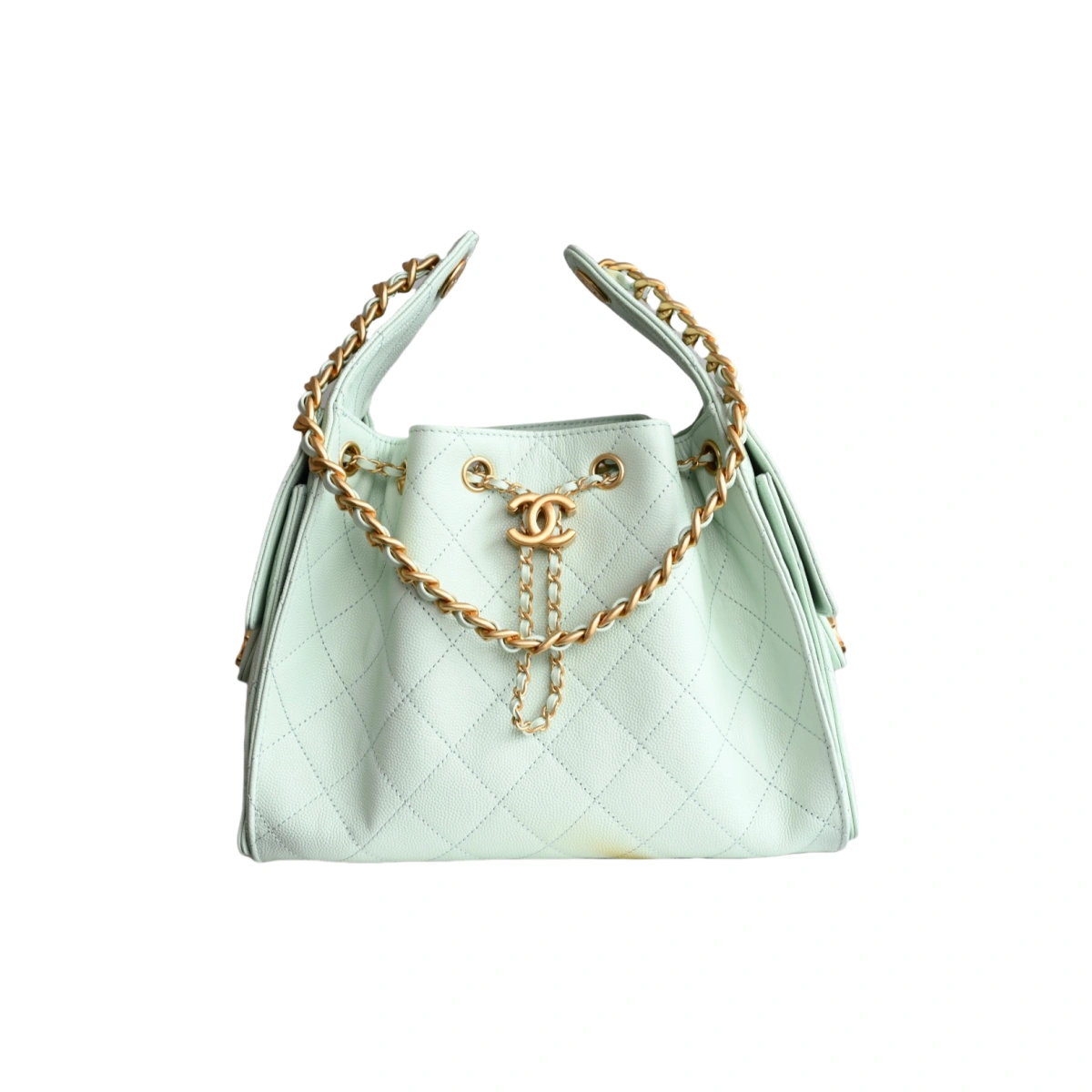 高仿香奈兒/Chanel 22 Bag 手提肩背包 淡綠色