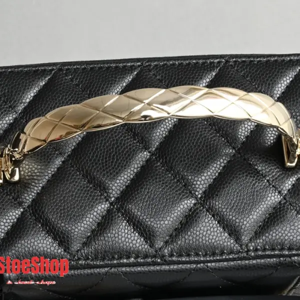 高仿香奈兒/Chanel Vanity Case 方形化妝包 黑色