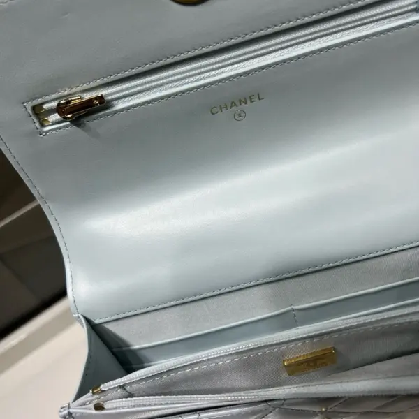 高仿香奈兒/Chanel 25S 奶白色Wallet on Chain WOC發財包
