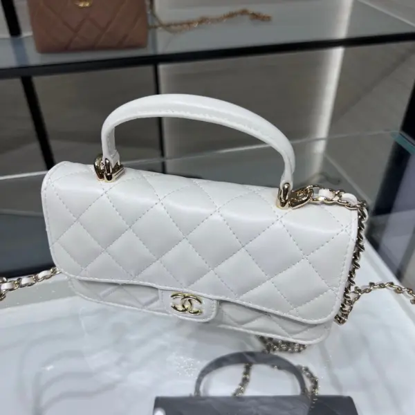 高仿香奈兒/Chanel CF系列白色迷你Classic Flap手提單肩包