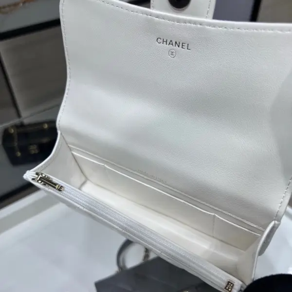 高仿香奈兒/Chanel CF系列白色迷你Classic Flap手提單肩包