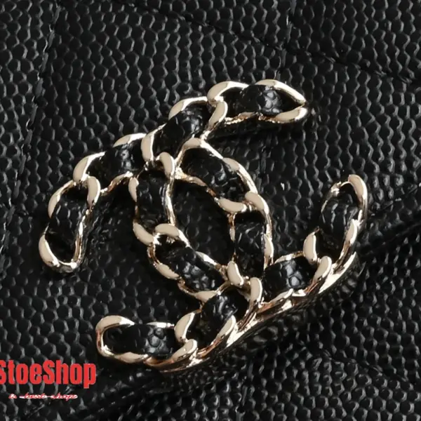 高仿香奈兒/Chanel Wallet on Chain 翻蓋式鏈條肩背包 黑色
