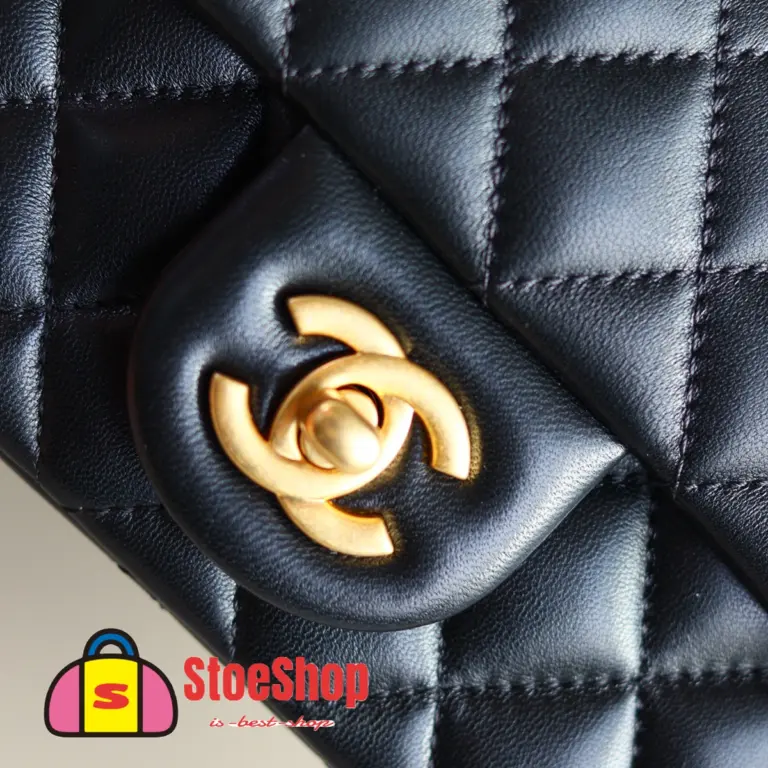 高仿香奈兒/Chanel Classic Flap 金球鏈條翻蓋包 黑色