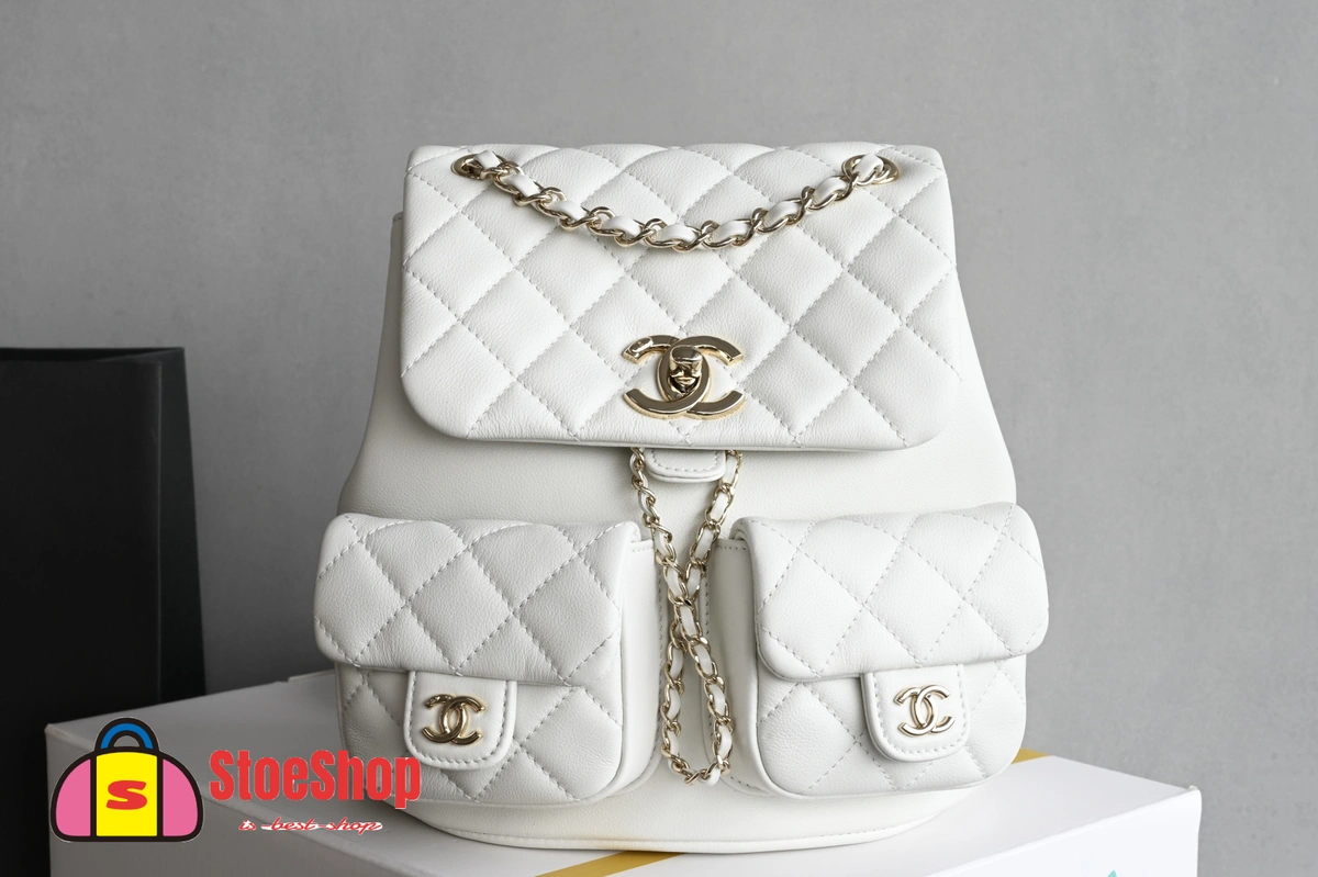 高仿香奈兒/Chanel Classic Backpack 經典白雙肩背包 18 高仿香奈兒/Chanel Classic Backpack 經典白雙肩背包