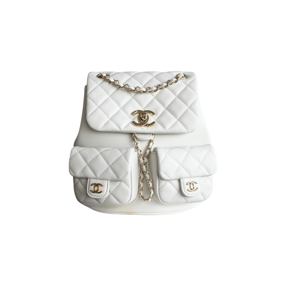 高仿香奈兒/Chanel Classic Backpack 經典白雙肩背包 1 高仿香奈兒/Chanel Classic Backpack 經典白雙肩背包