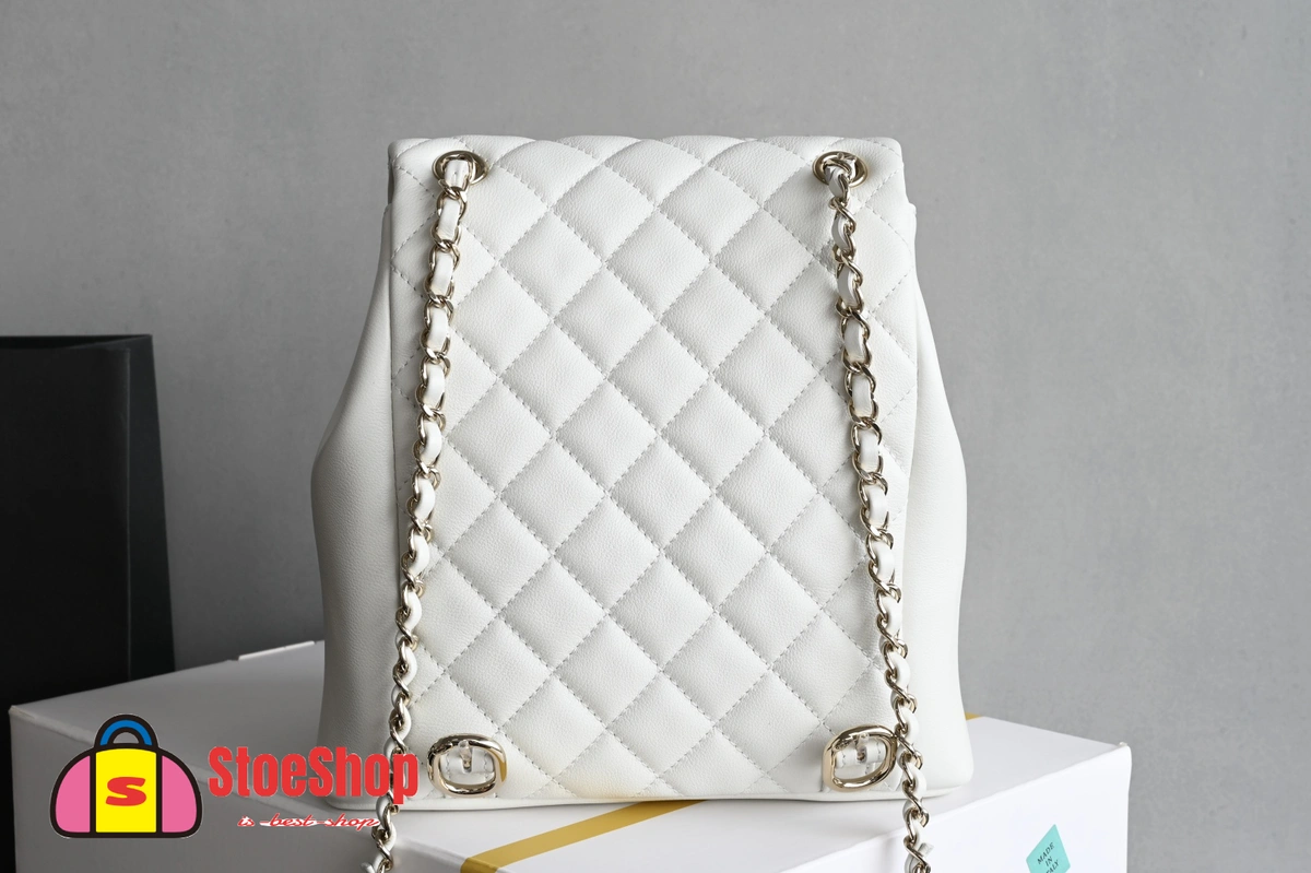 高仿香奈兒/Chanel Classic Backpack 經典白雙肩背包 2 高仿香奈兒/Chanel Classic Backpack 經典白雙肩背包