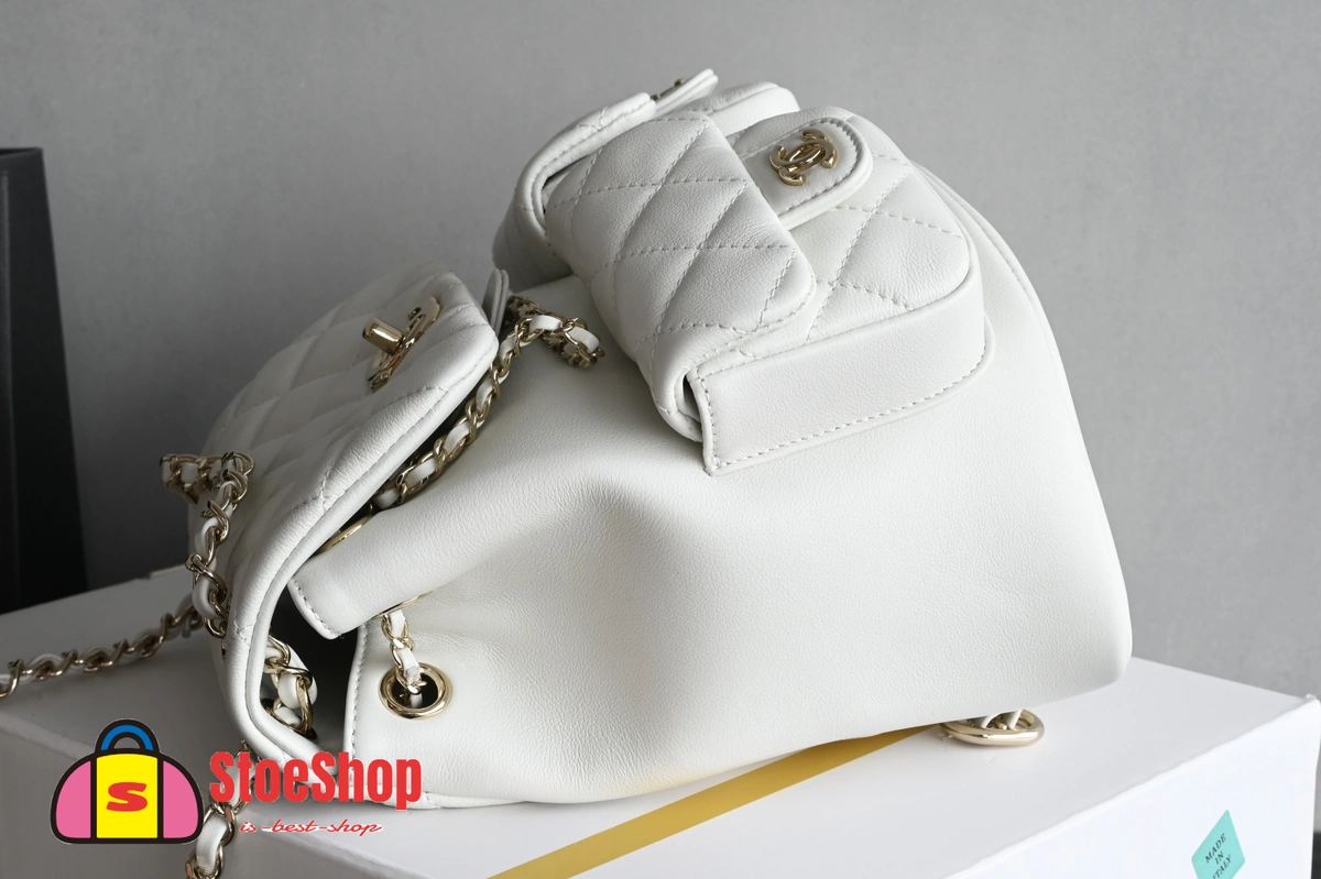 高仿香奈兒/Chanel Classic Backpack 經典白雙肩背包 3 高仿香奈兒/Chanel Classic Backpack 經典白雙肩背包