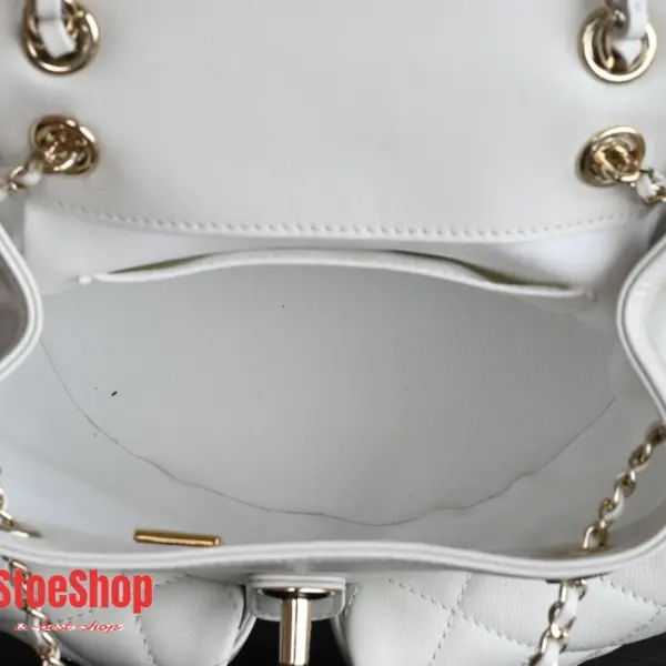 高仿香奈兒/Chanel Classic Backpack 經典白雙肩背包 17 高仿香奈兒/Chanel Classic Backpack 經典白雙肩背包