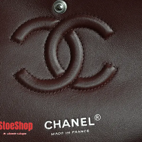 高仿香奈兒/Chanel Classic Flap系列酒紅色翻蓋式鏈條單肩包