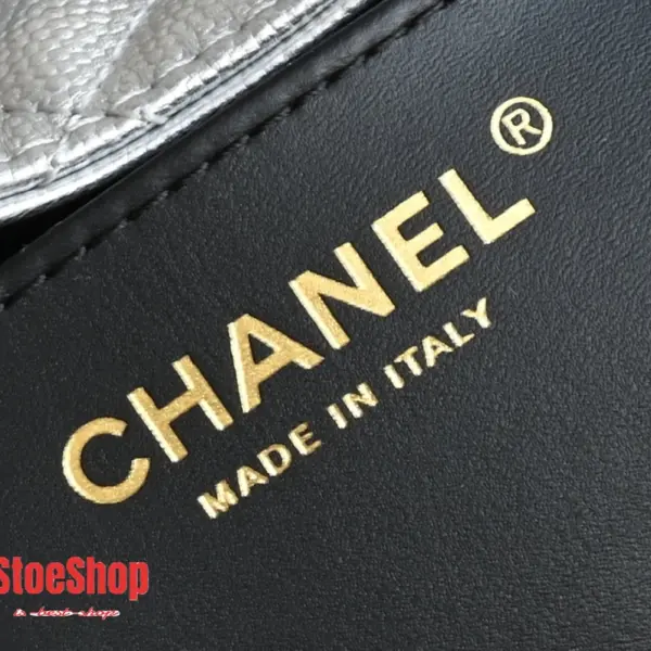 高仿香奈兒/Chanel 22 Bag 抽繩式鏈條手提包 銀色