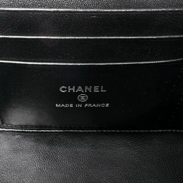 高仿香奈兒/Chanel Vanity Case黑色小型菱形格紋手提肩背包