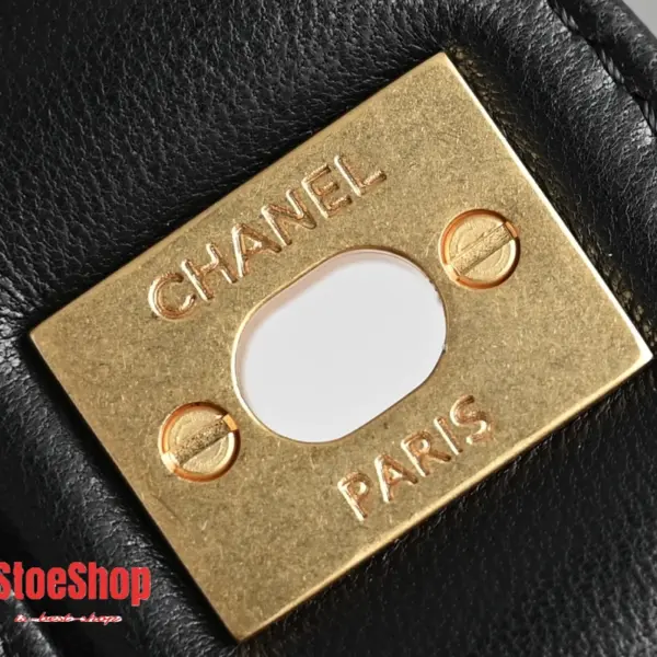 高仿香奈兒/Chanel Classic Flap 黑色菱格紋翻蓋手提單肩包