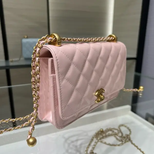 高仿香奈兒/Chanel 25S 淺粉色 WOC發財包