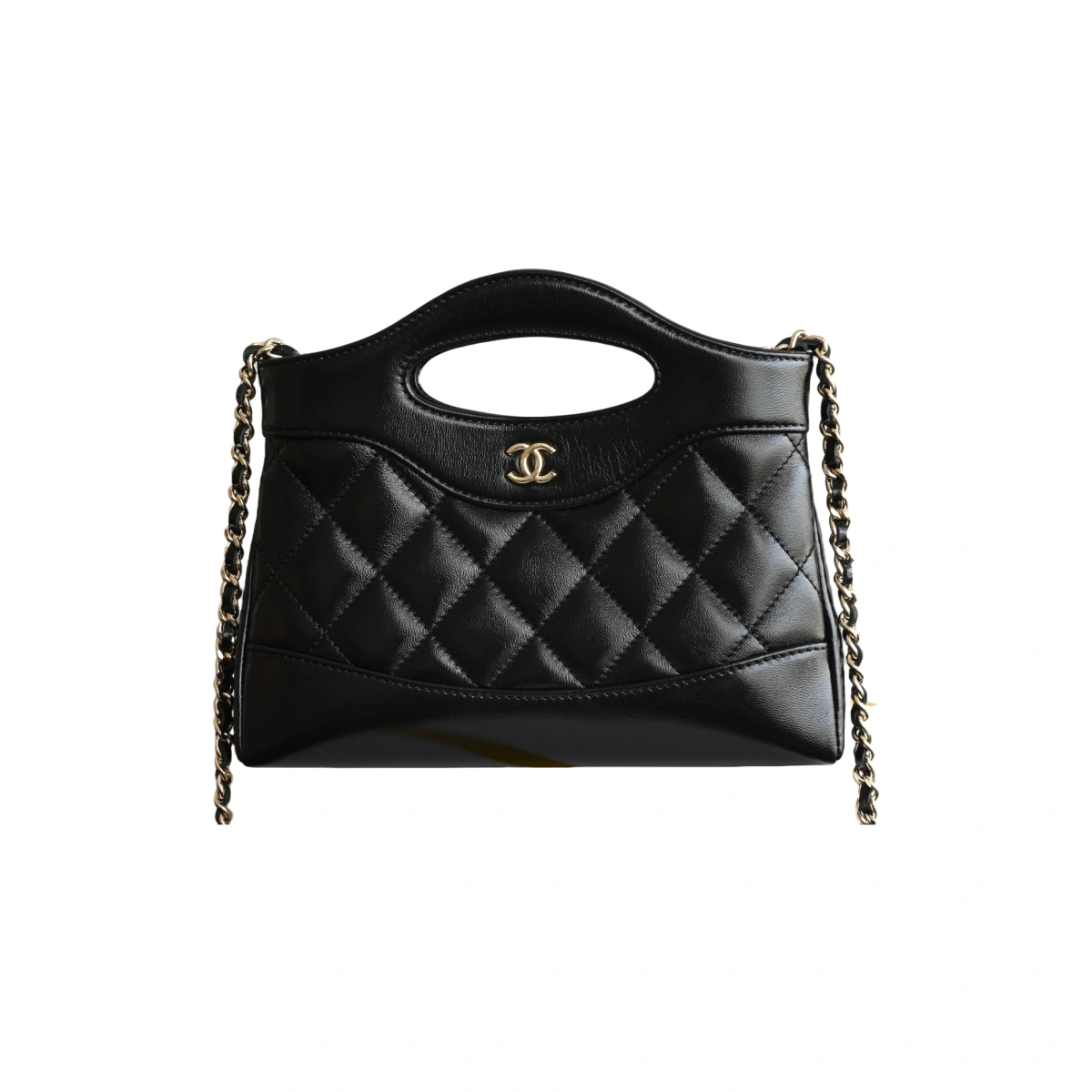 高仿香奈兒/Chanel 25P Nano系列黑色手提包 1 高仿香奈兒/Chanel 25P Nano系列黑色手提包