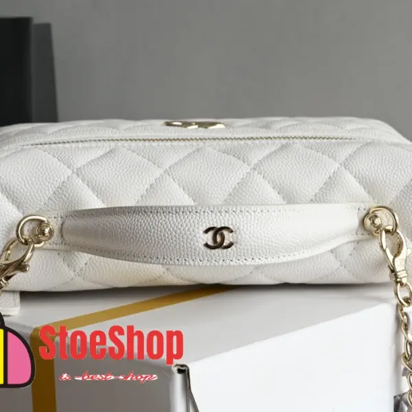 高仿香奈兒/Chanel Vanity Case 白色盒子包