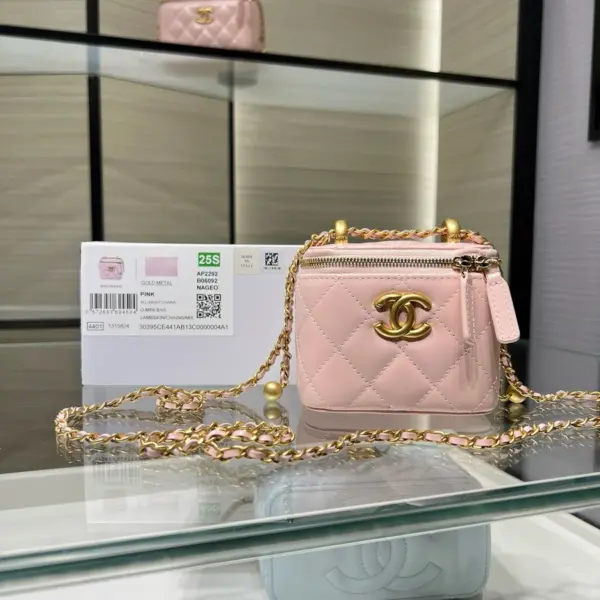 高仿香奈兒/Chanel 25S 粉紅色盒子包