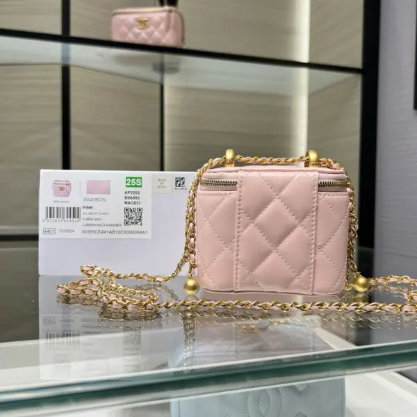 高仿香奈兒/Chanel 25S 粉紅色盒子包