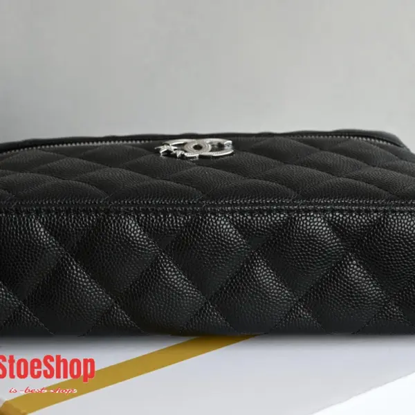 高仿香奈兒/Chanel Vanity Case 手提斜挎兩用盒子包 黑色