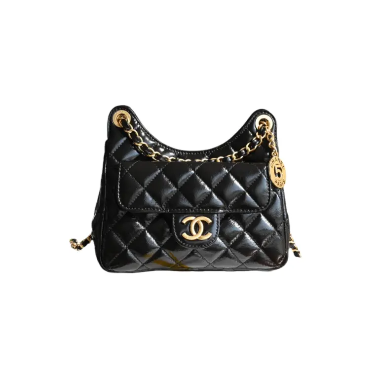 高仿香奈兒/Chanel Classic Flap菱格紋翻蓋鏈條黑色單肩包